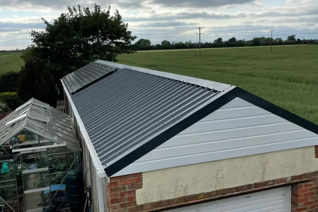 metal garage roof